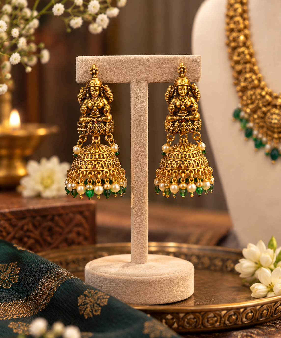 Grand Lakshmi Coin Haram and Necklace Set