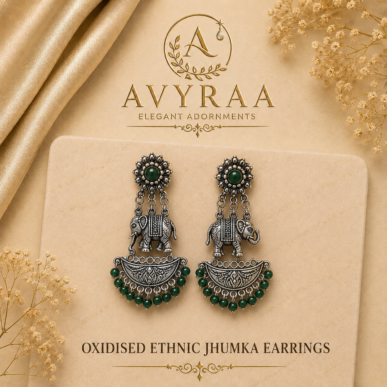 Silver earrings