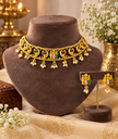 Ramar Seetha Temple Choker Set with Matching Earrings