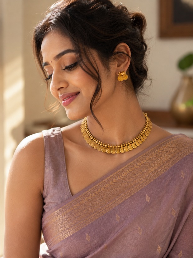 Antique Coin Lakshmi Necklace Set