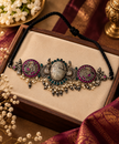 ✨ Antique Peacock Heritage Pure Silver Choker
