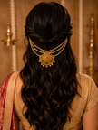 Antique Gold Pearl Hair Veni