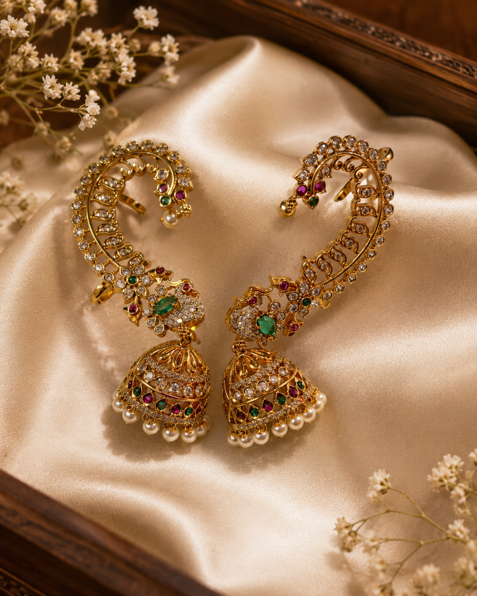 Diamond Inspired Earcuff Jhumka