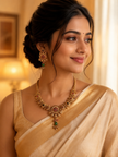 Royal Kundan Ruby & Emerald Necklace Set