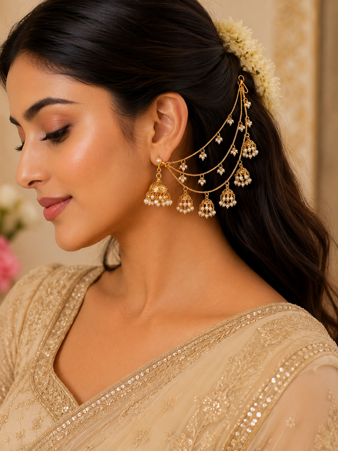 Pearl Jhumka Mattal