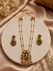 Premium Emerald Pendent Set