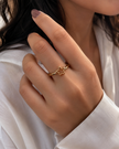 Elegant Star Charm Gold Ring ⭐✨