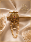 Antique Ruby Jadau Juda Pin