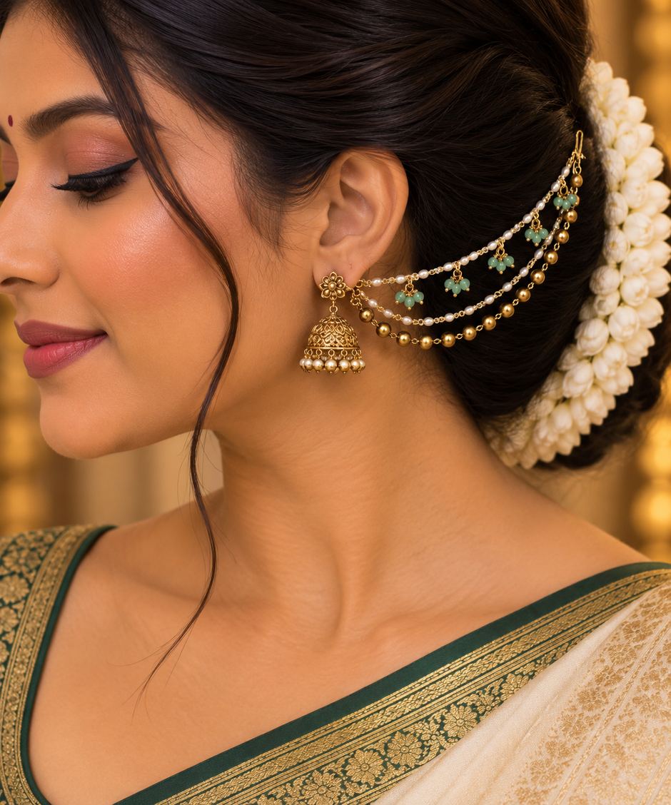 Green Pearl Beaded Mattal
