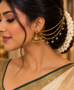 Elegant Emerald Pearl Beaded Mattal