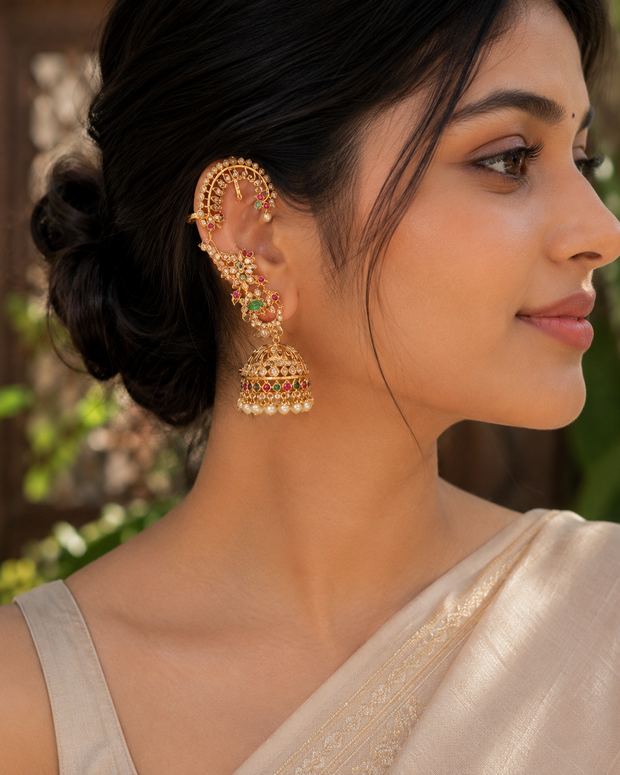 Diamond Inspired Earcuff Jhumka