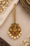 Antique Gold Lakshmi Peacock Tikka