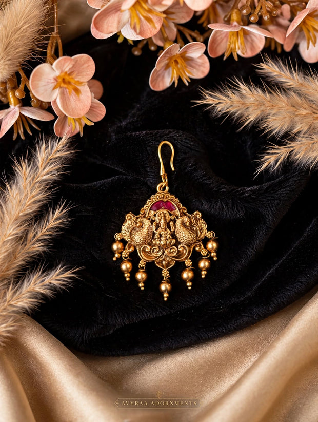 Lakshmi Peacock Jadau Kundan Earring