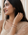 Premium Diamond Replica Floral Bangles