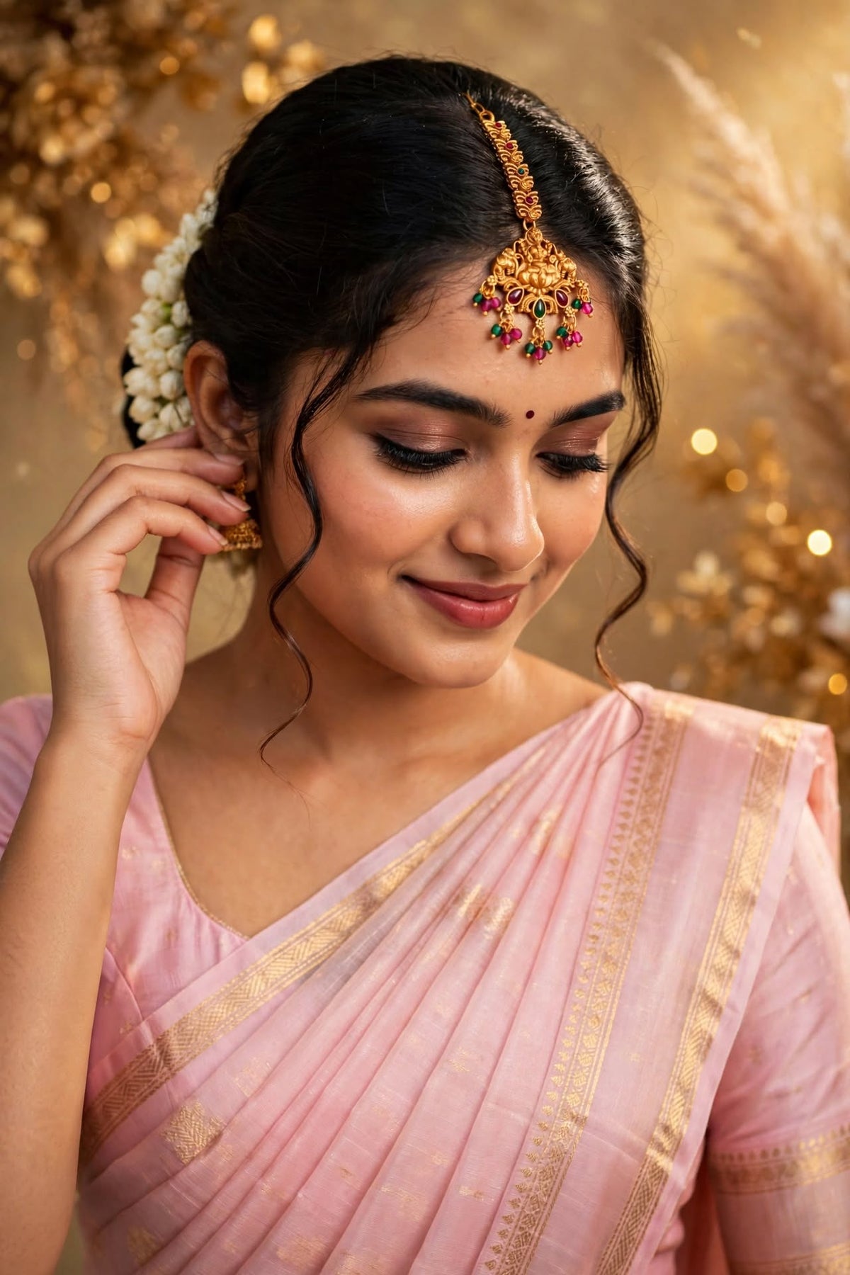 Antique Gold Lakshmi Tikka