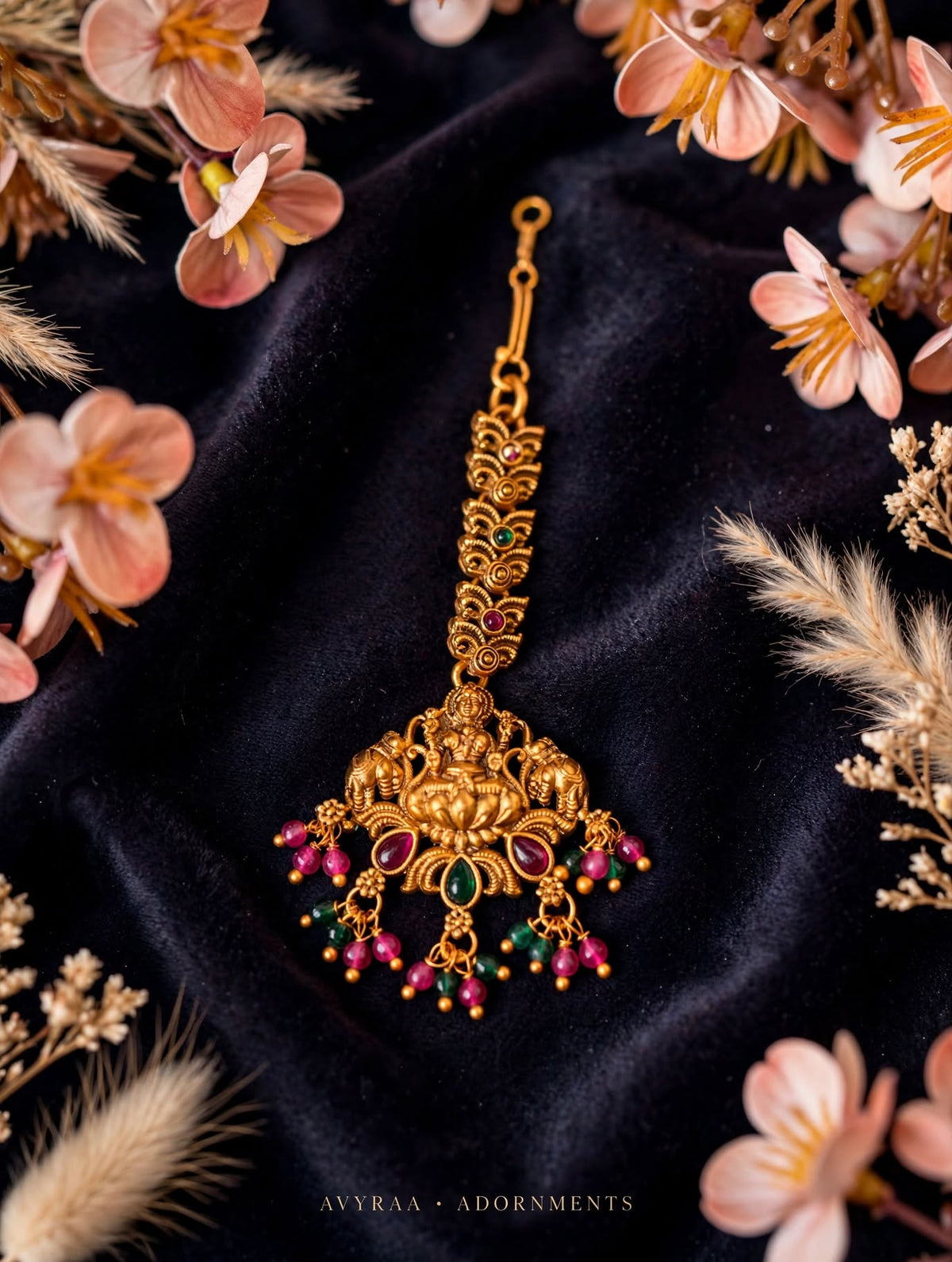 Antique Gold Lakshmi Tikka