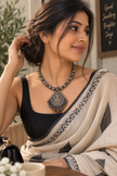 ✨ Antique Lakshmi Pendant Pure Silver Necklace