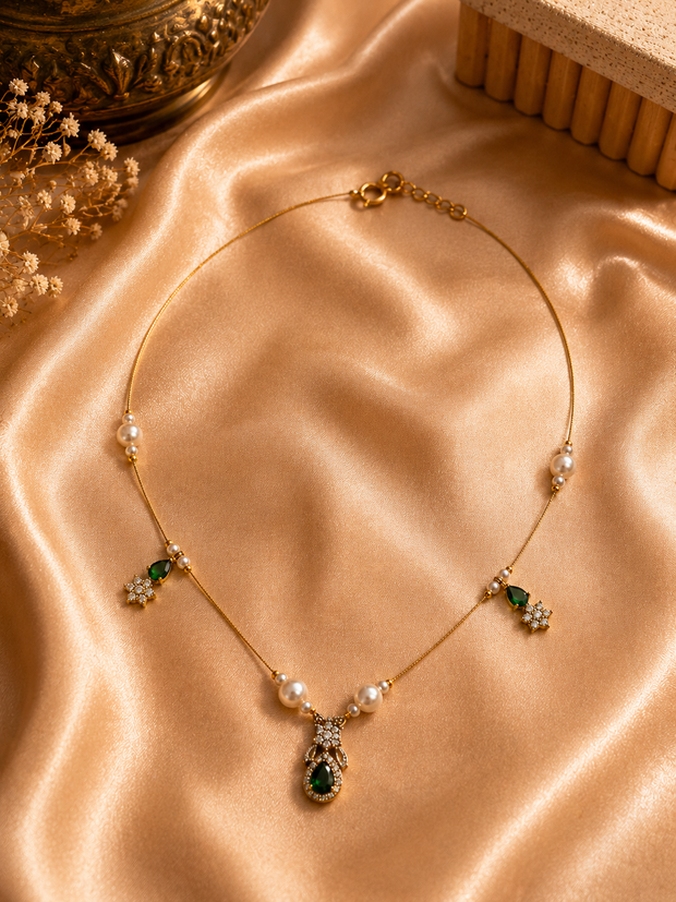 Elegant Floral Bead Invisible Chain
