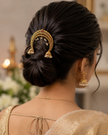 Traditional Gold Jadau Hair Pin