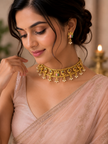 Ramar Seetha Temple Choker Set with Matching Earrings