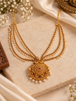 Antique Gold Pearl Hair Veni