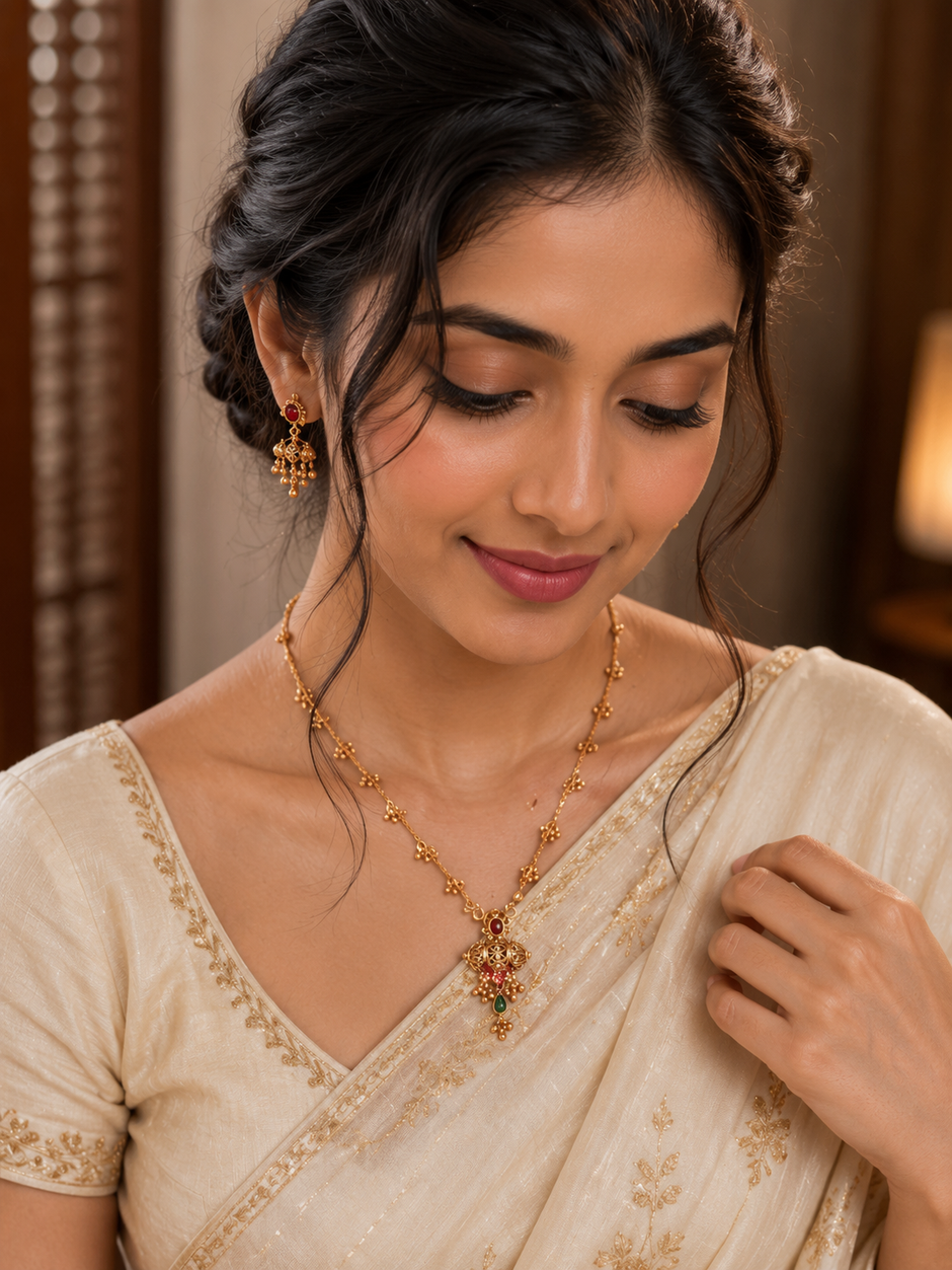 Royal Pendent Neck Set
