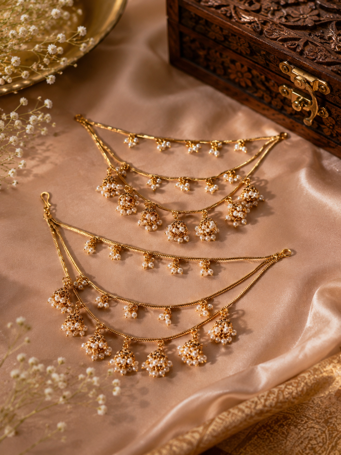 Pearl Jhumka Mattal