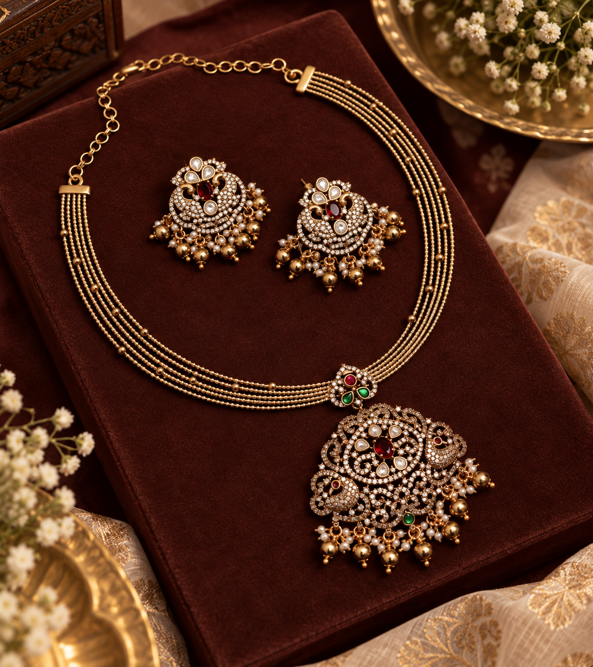 Victorian Kanti Necklace Set