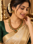 Royal Heritage Green & Ruby Necklace Set