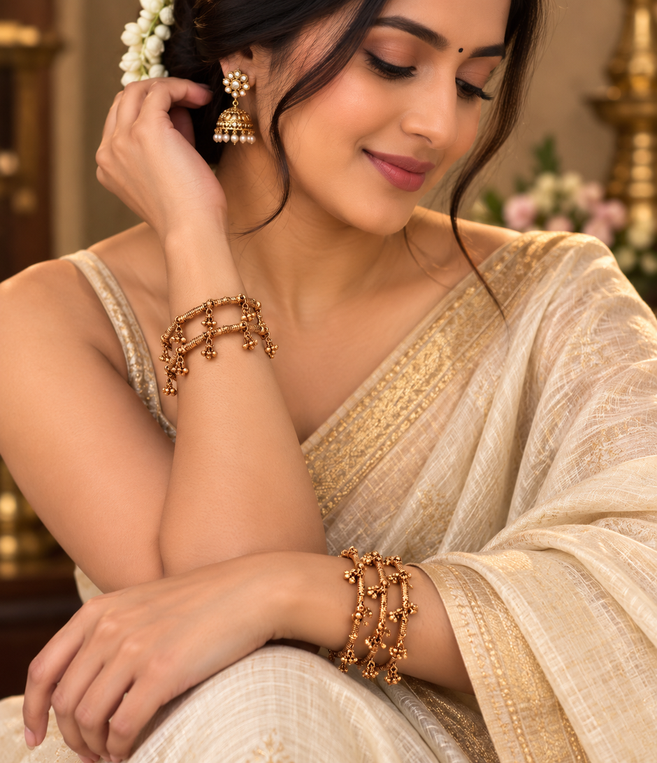 Traditional Charm Bangles