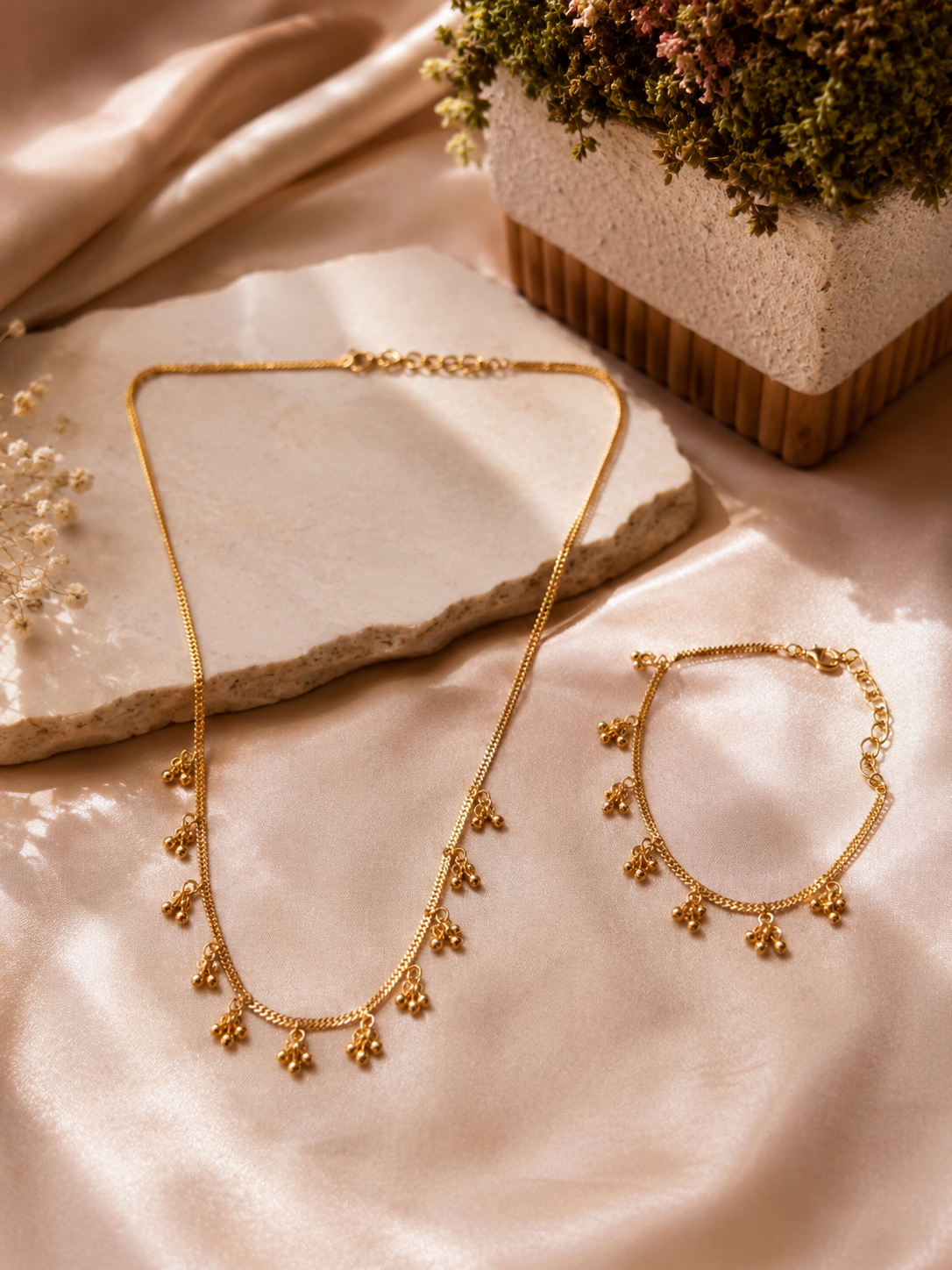 Dainty Charm Chain and Bracelet