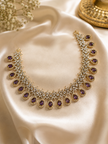 Purple and White Stone Victorian Neck Set