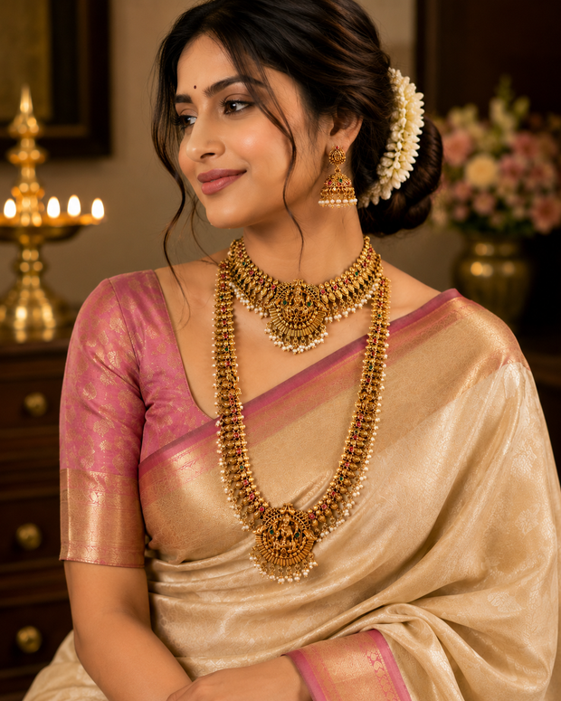 Budgeted Lakshmi Temple Haram Set