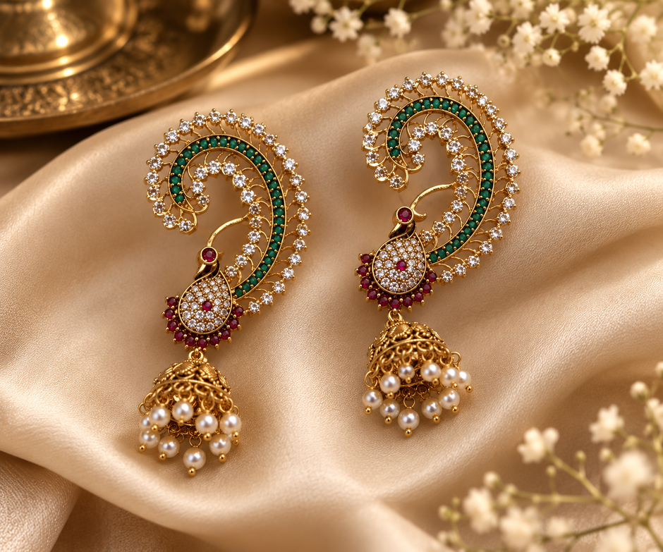 Elegant  Bird Earring Jhumka