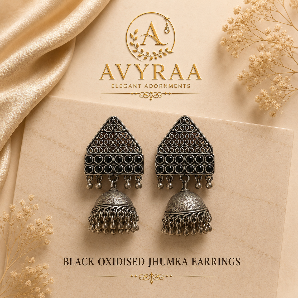 Silver earrings