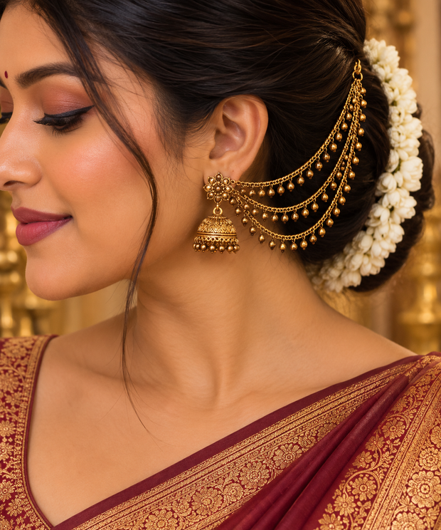 Antique Gold Beaded Mattal