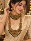Grand Lakshmi Peacock Temple Jewellery Set