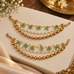 Green Pearl Beaded Mattal