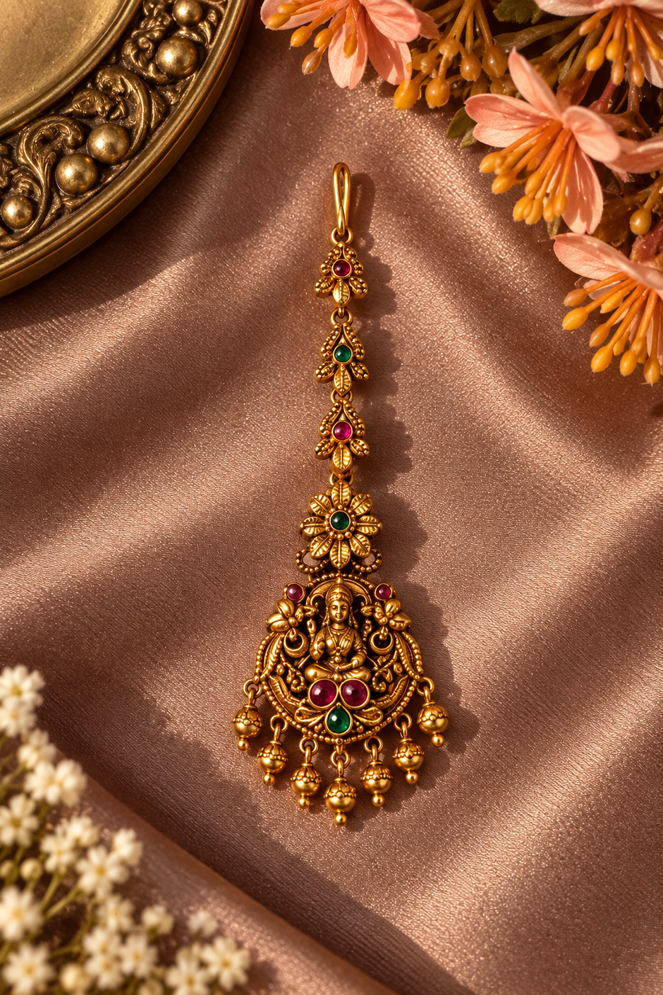 Antique Lakshmi Maang Tikka