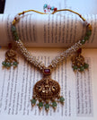 Green Pearl Antique Necklace Set