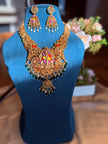 Grand Antique Bridal Temple Short and Long Haram Set
