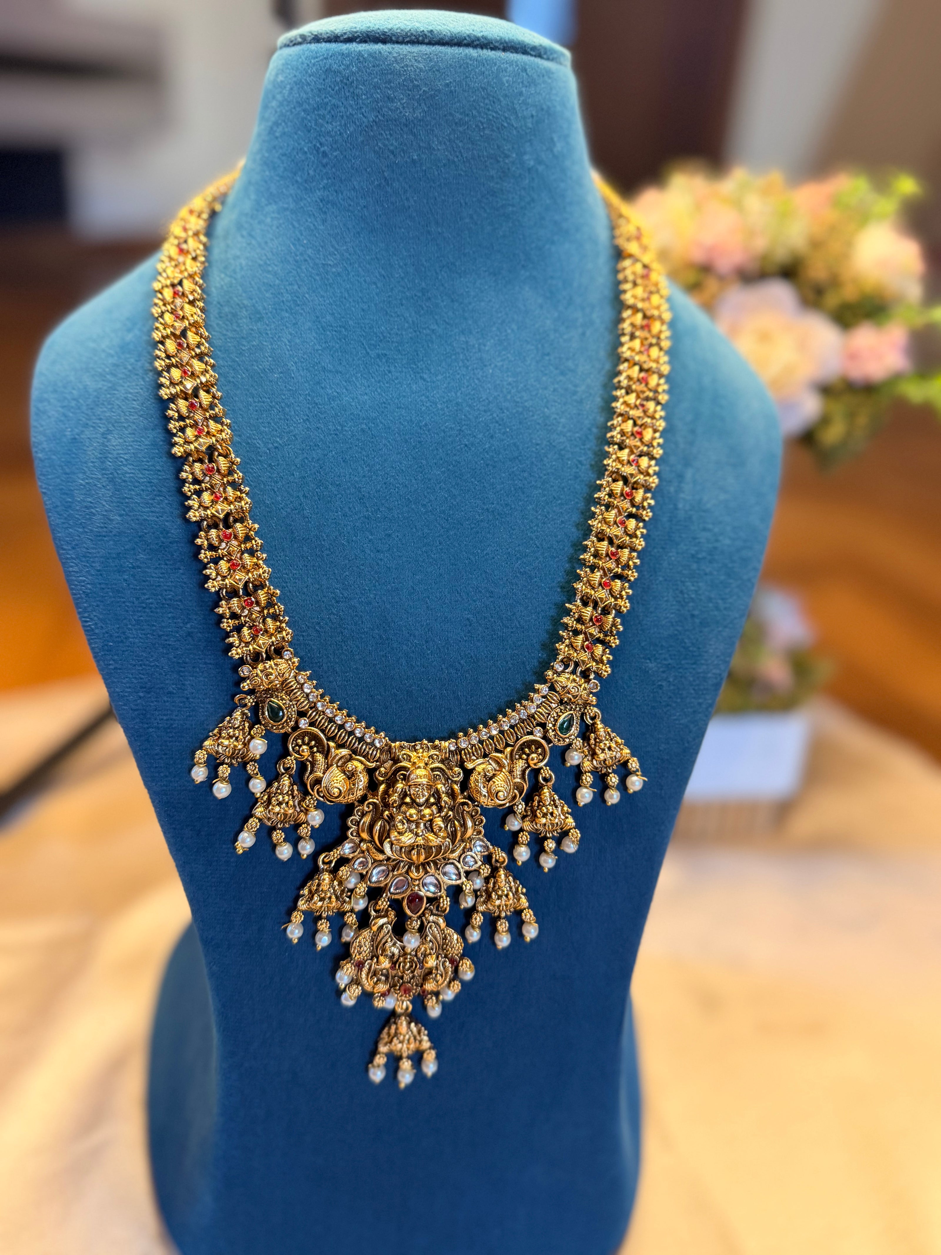 Temple Lakshmi Nakshi Bridal Haram Set