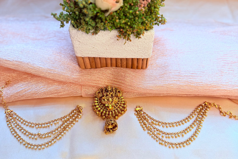 Antique Lakshmi Jadai Hair Pin