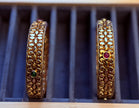 Antique Floral Emerald & Ruby Bangles