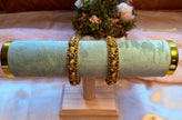 Antique Elephant Ruby & Emerald Bangles