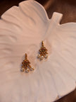 Floral Kundan Bugadi with Pearl Drops