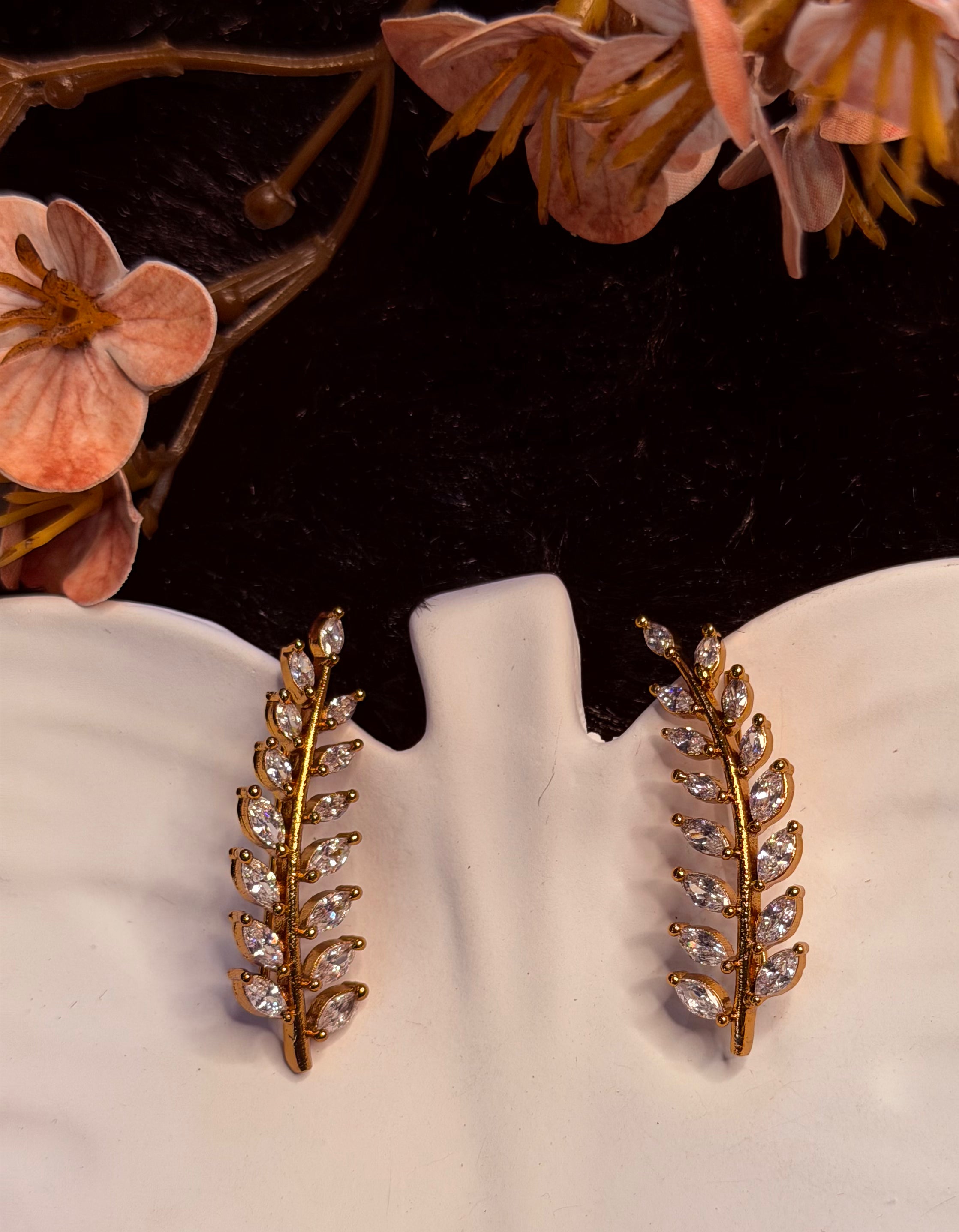CZ Leaf Ear Cuff