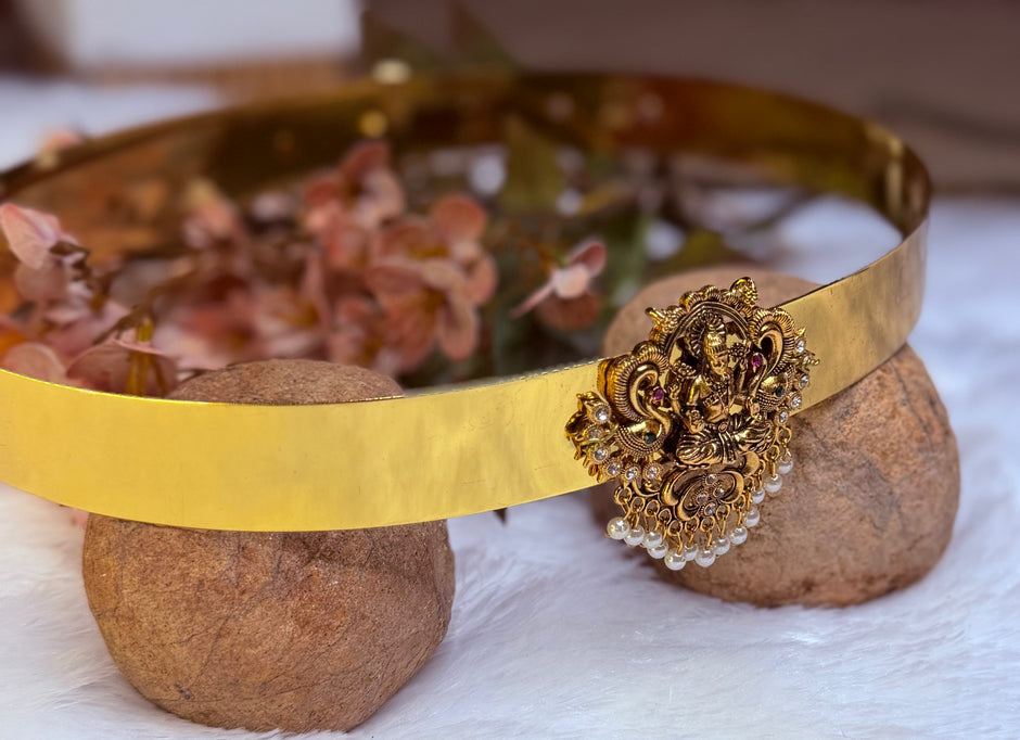 Royal Lakshmi Pearl Waist Belt