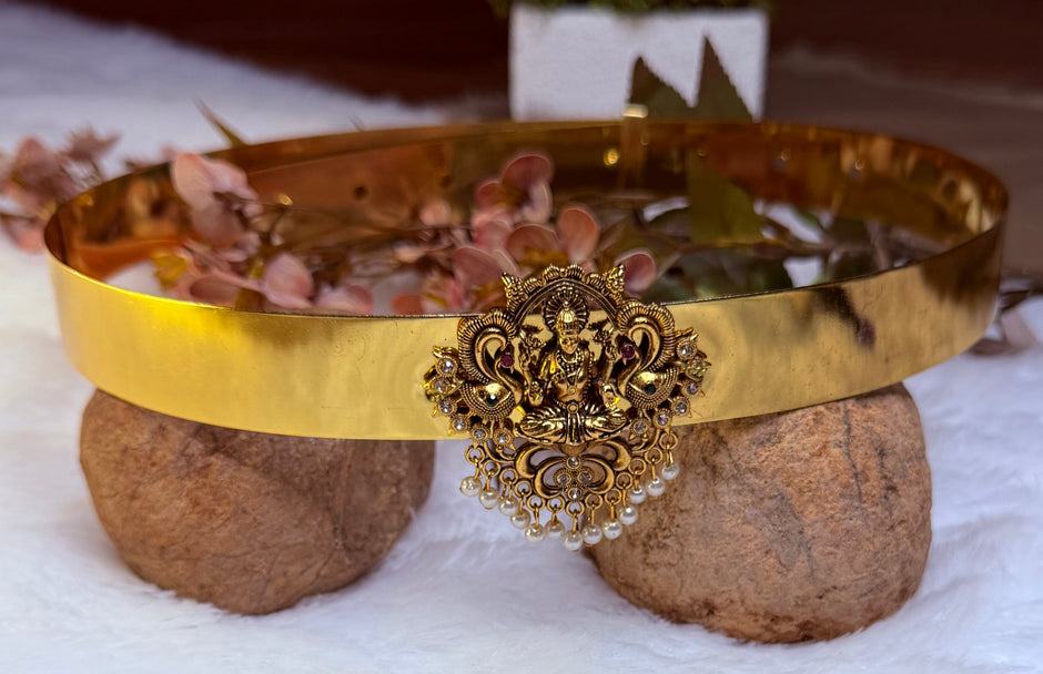 Royal Lakshmi Pearl Waist Belt