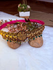 Premium Antique Lakshmi Peacock Hip Belt